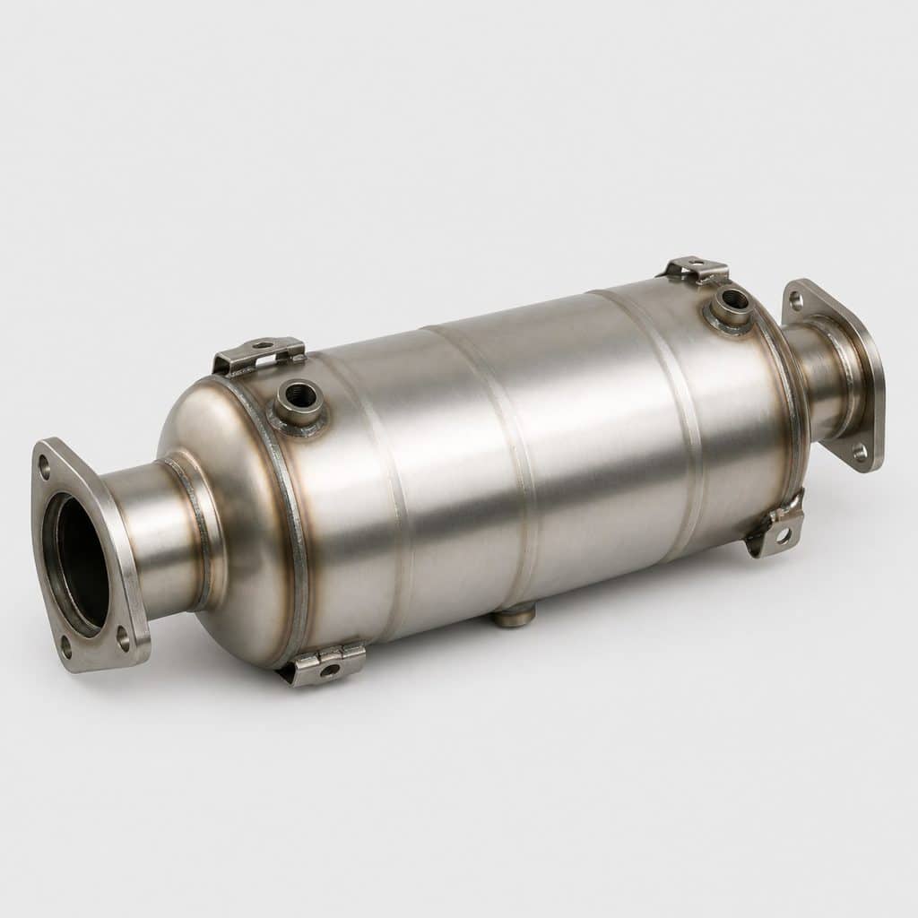 Catalyseur d'oxydation pour moteur diesel compact présenté seul sur fond neutre