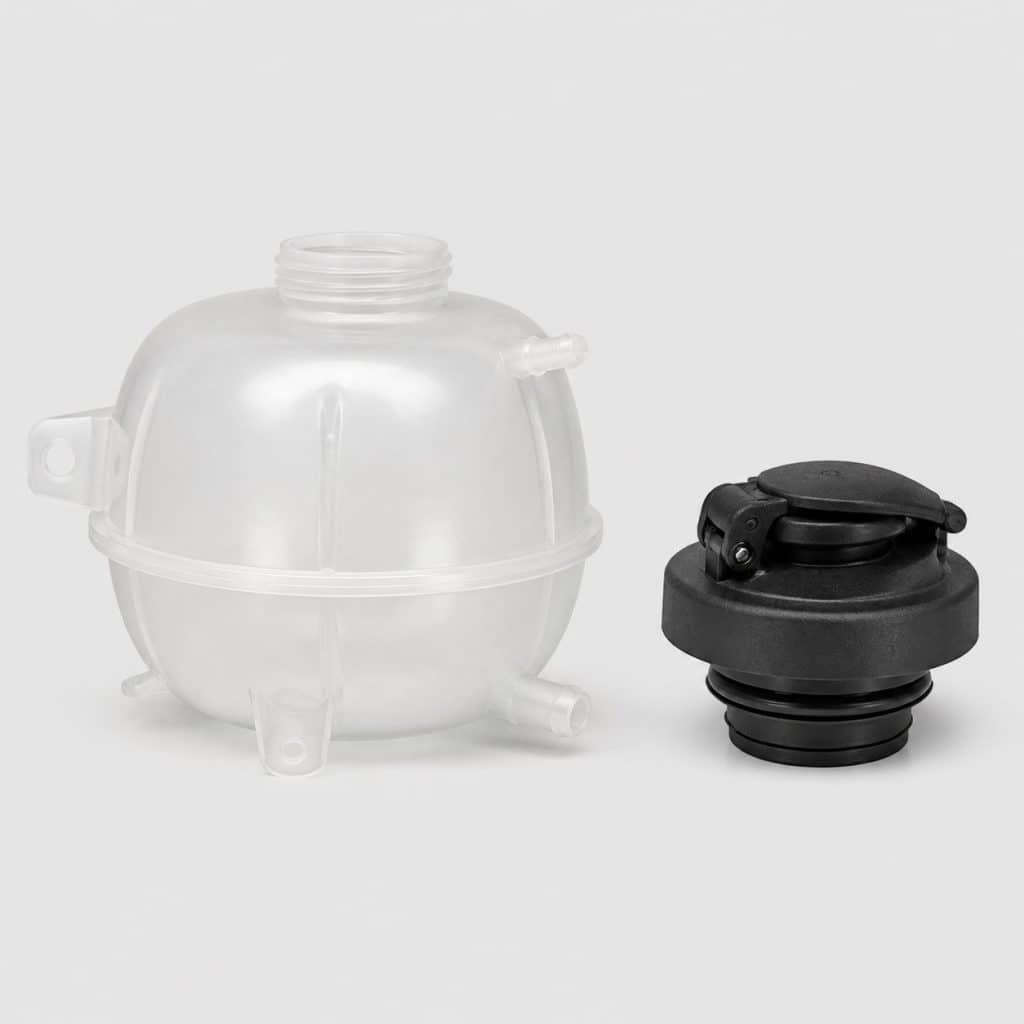 Kit vase d'expansion complet avec bouchon présenté sur fond neutre