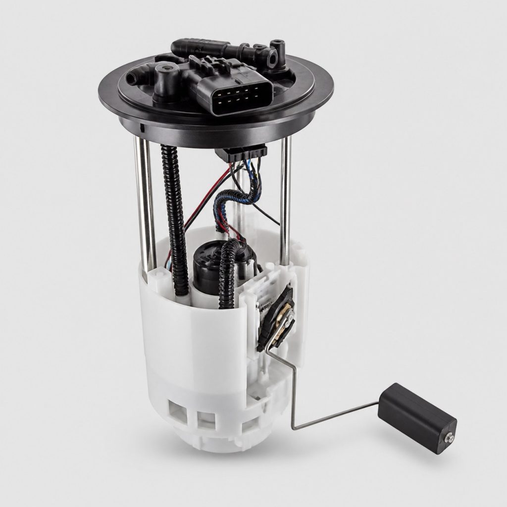Module jauge et pompe à carburant présenté seul sur fond neutre