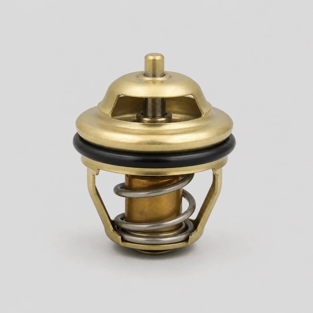 Thermostat pour moteur essence de citadine présenté seul sur fond neutre