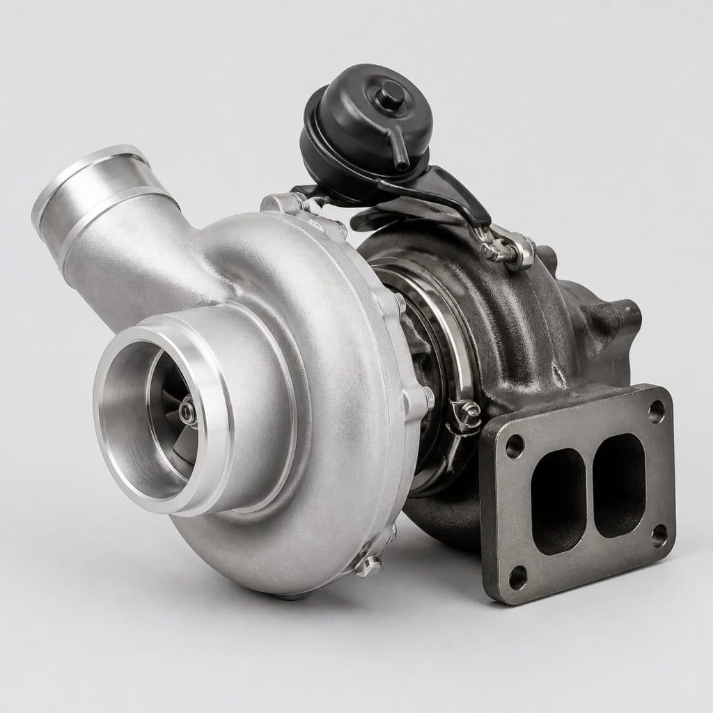 Turbocompresseur pour moteur diesel 1.5 présenté seul sur fond neutre