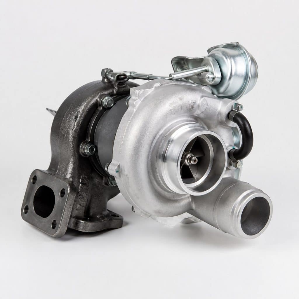 Turbocompresseur reconditionné gamme supérieure présenté seul sur fond neutre
